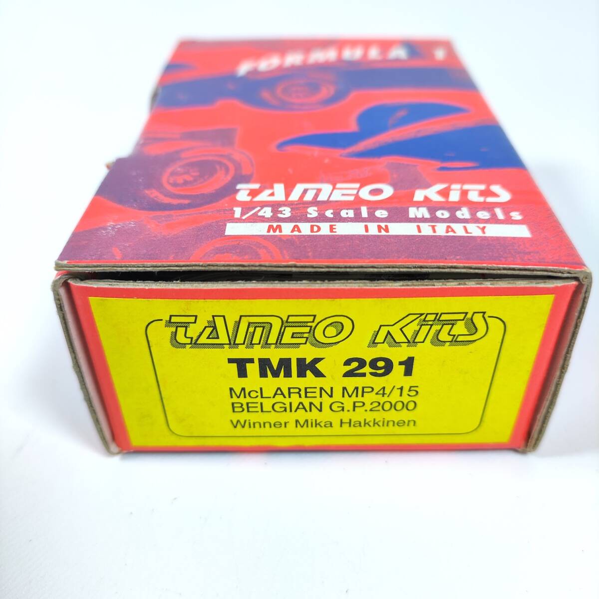 1円〜 未組立 1/43 TAMEO McLAREN MP4/15 BELGIAN GP 2000 TMK 291 タメオ マクラーレン ベルギーGP ハッキネン メタルキット F1 検MR BBRの画像7