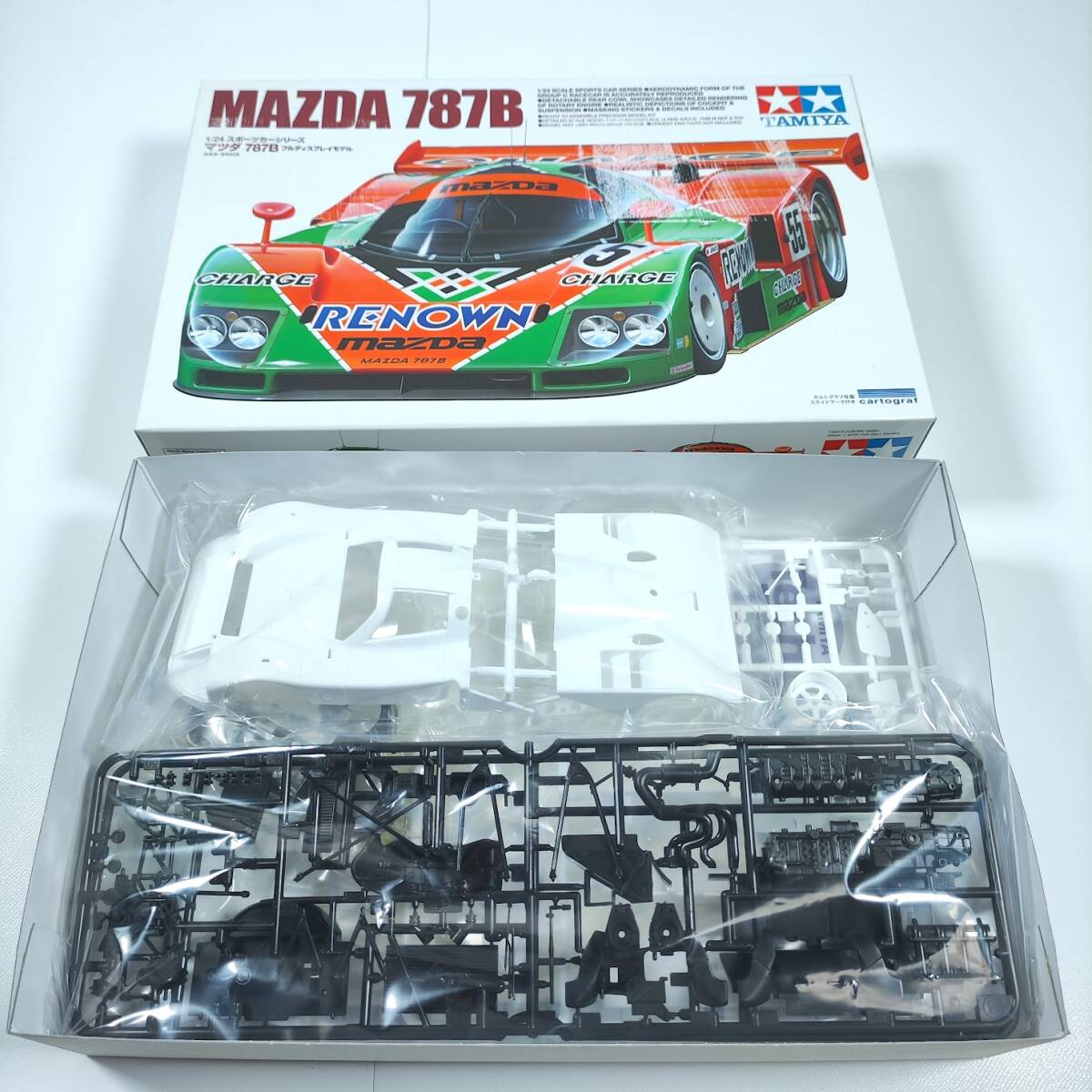 ☆未組立☆ タミヤ 1/24 マツダ 787B カルトグラフデカール ル・マン24時間レース グループC R26B 4ローター MAZDA 787B LE MANS TAMIYAの画像2