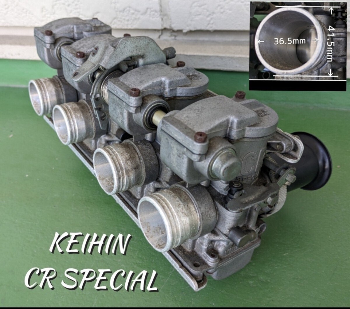 KEIHIN CR SPECIAL◆ケイヒン CR キャブ キャブレター◆内径36.5mm 外径41.5mm◆KAWASAKI/カワサキ Z1 Z2 Ｚ系（GSX1100S GSX750S）? 中古の画像1