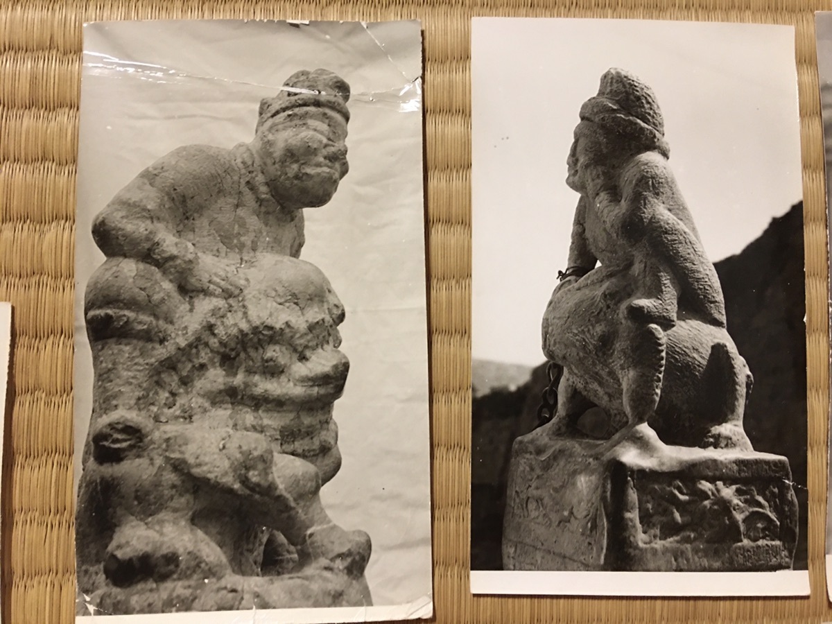 中国石窟 石彫 古い写真 9枚 サイズ約11*19センチ 検中国佛教美術彫刻の画像3