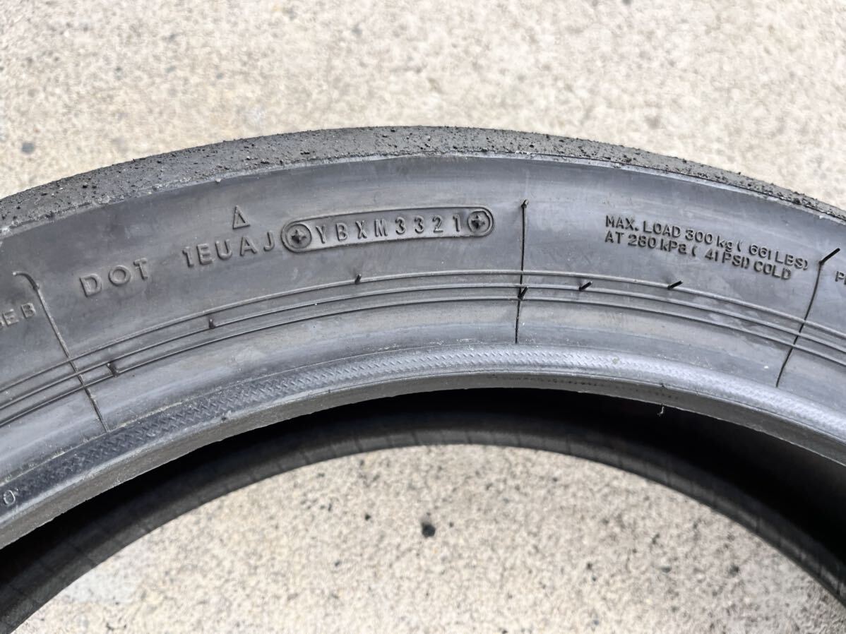 【中古】ダンロップ　SPORTMAX α-13 SP Hレンジ110/70R17 140/70R17 前後セット 21年製造 ②CBR250R mc41 250cc対応タイヤ_画像9