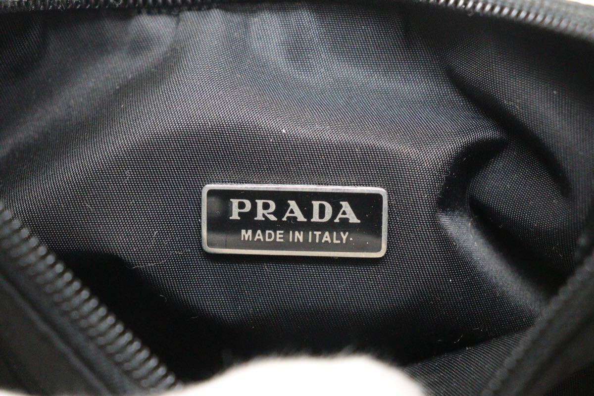 プラダ/PRADA/ナイロン/アクセサリーポーチ/ミニハンドバッグ/ブラック の画像8