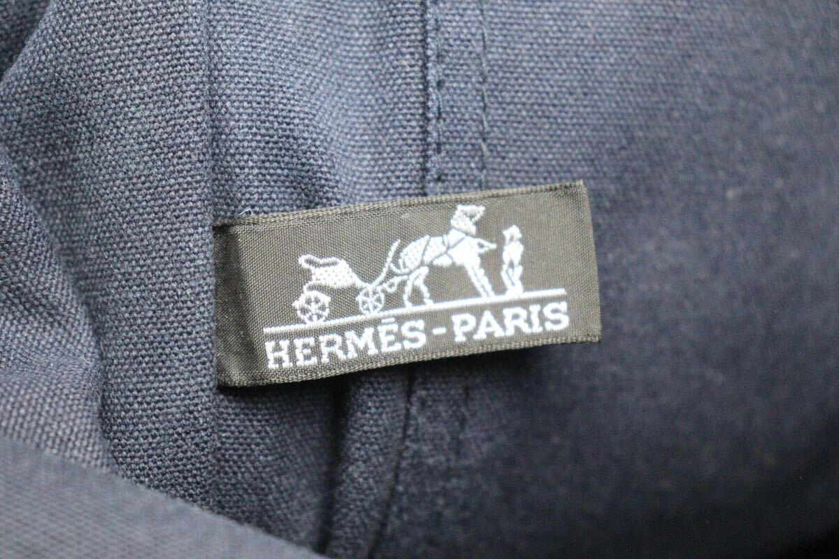 エルメス/HERMES/バサスGM/フールトゥ/ショルダーバッグ/キャンバス/ネイビー系 の画像7