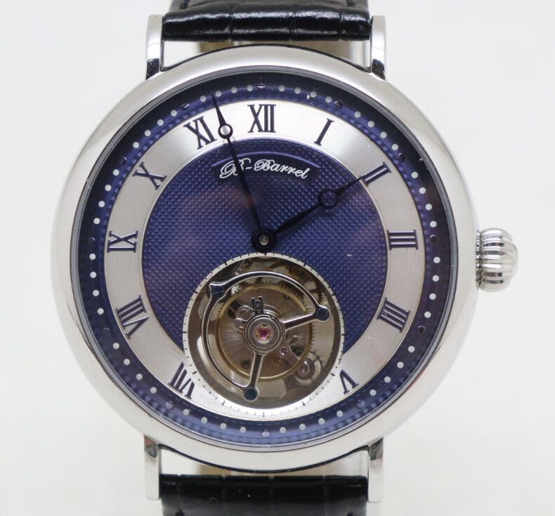 ビーバレル/B-BARREL/BB-0043/トゥールビヨン/TOURBILLON/スモセコ/メンズ/手巻き/裏スケ_画像1