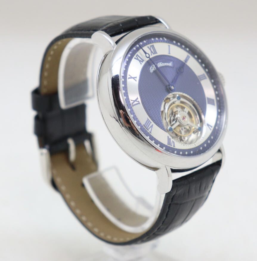 ビーバレル/B-BARREL/BB-0043/トゥールビヨン/TOURBILLON/スモセコ/メンズ/手巻き/裏スケ_画像3