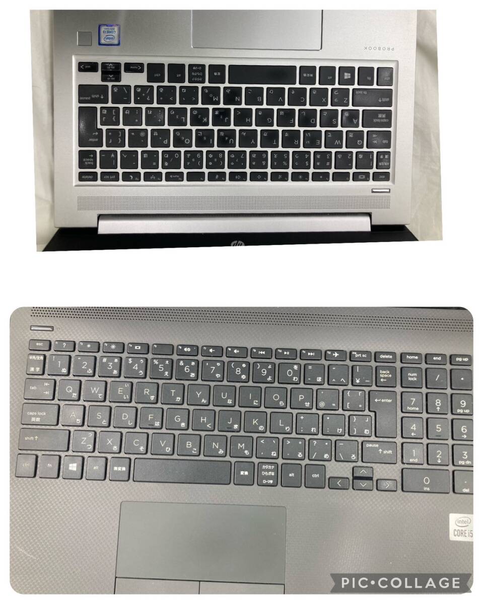 HP 250 G7 Notebook Corei5 中古品 HP Probook 430G6 Corei3 ジャンク品 Dell Vostro COREi3 ジャンク品 HDDなし3台セットの画像10