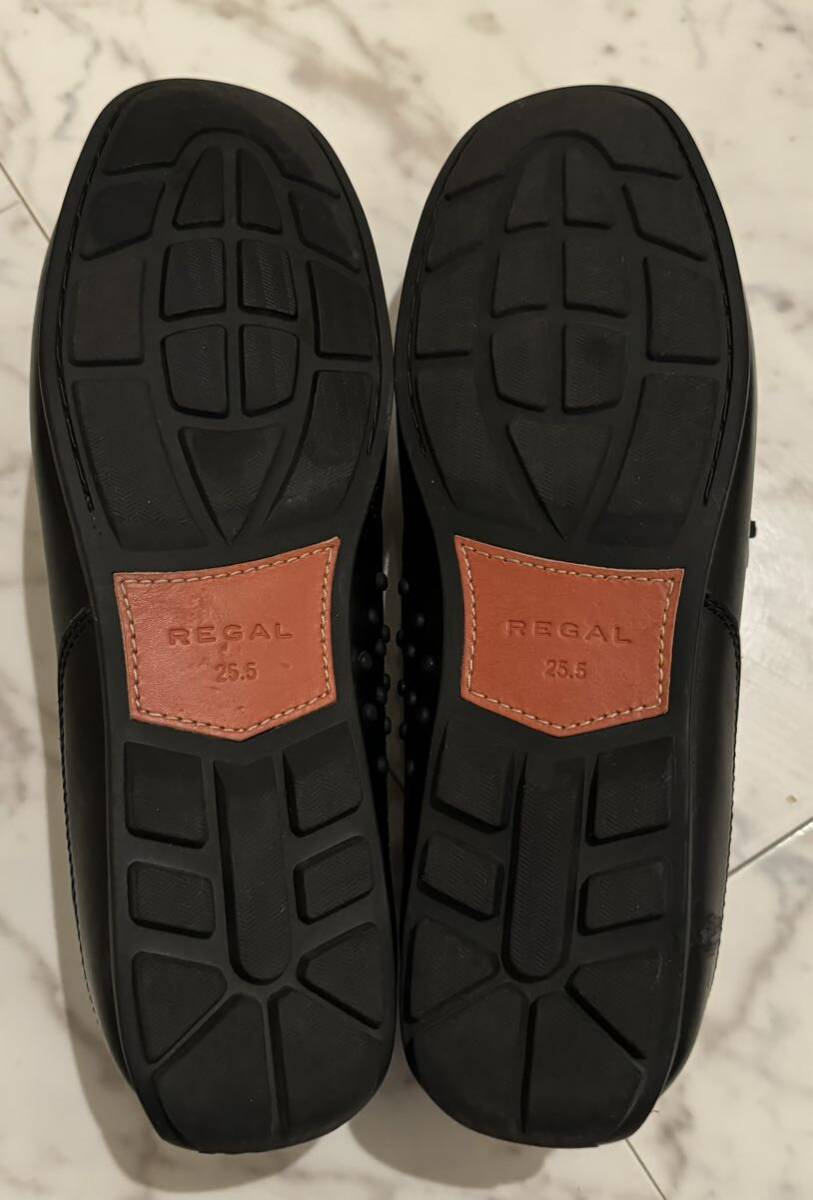 【中古美品】REGAL リーガル ローファー ブラック 革靴 黒 メンズ 25.5cm_画像2