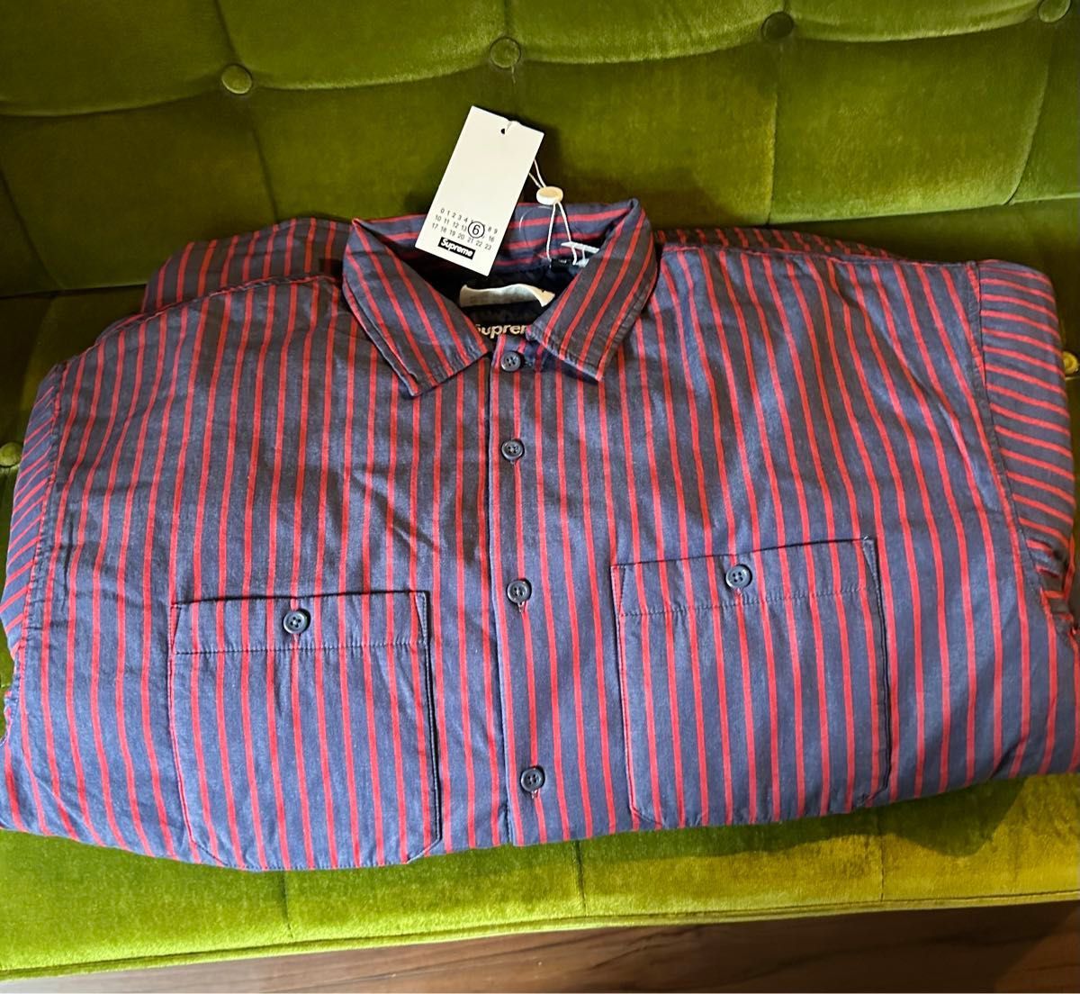 新品国内店舗購入Supreme MM6 Maison Margiela Padded Shirt シュプリーム　マルジェラ　シャツ