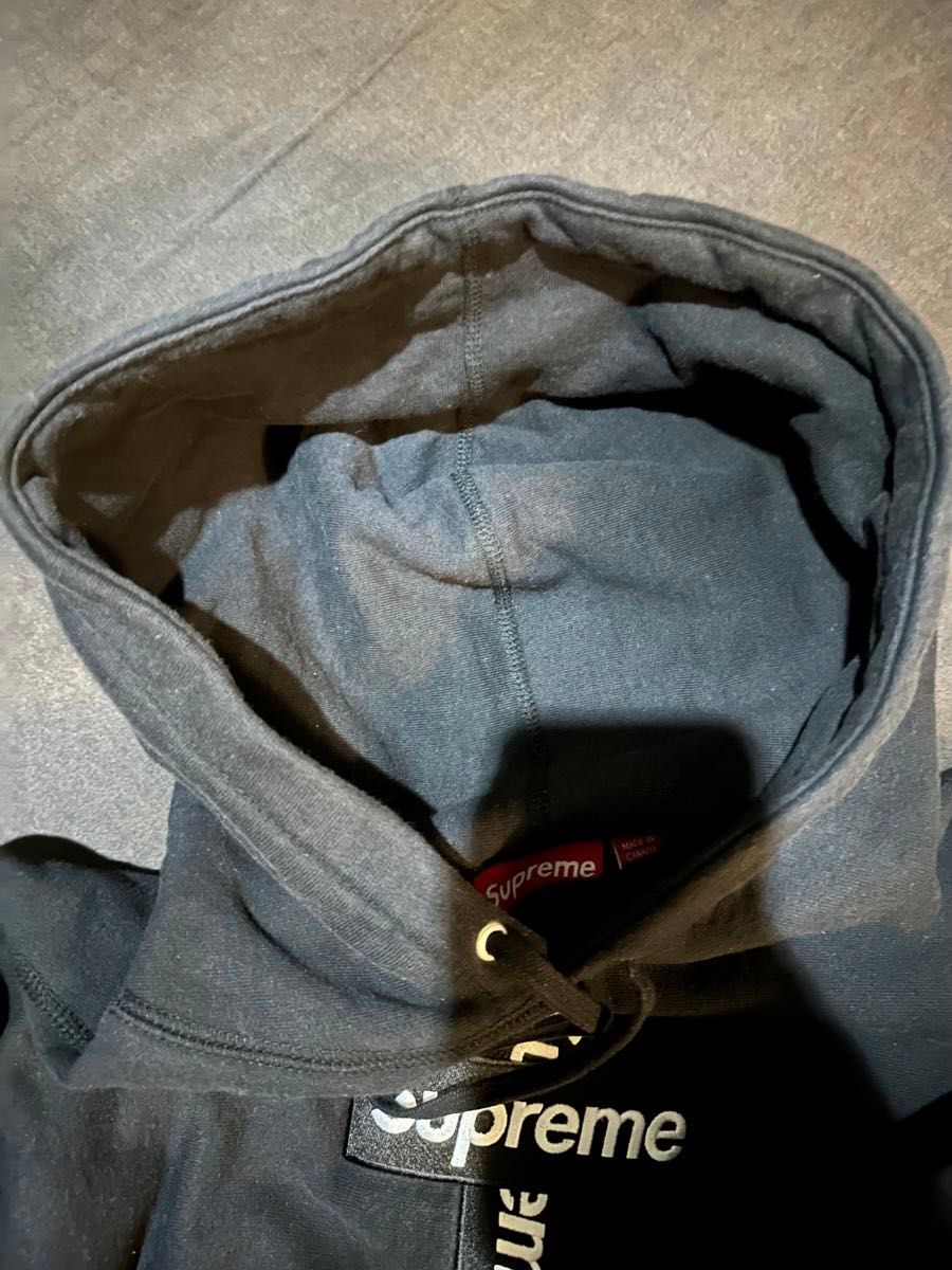 Supreme Cross Box Logo Hooded Sweatshirt  クロス　ボックスロゴ　フーディ　黒　S