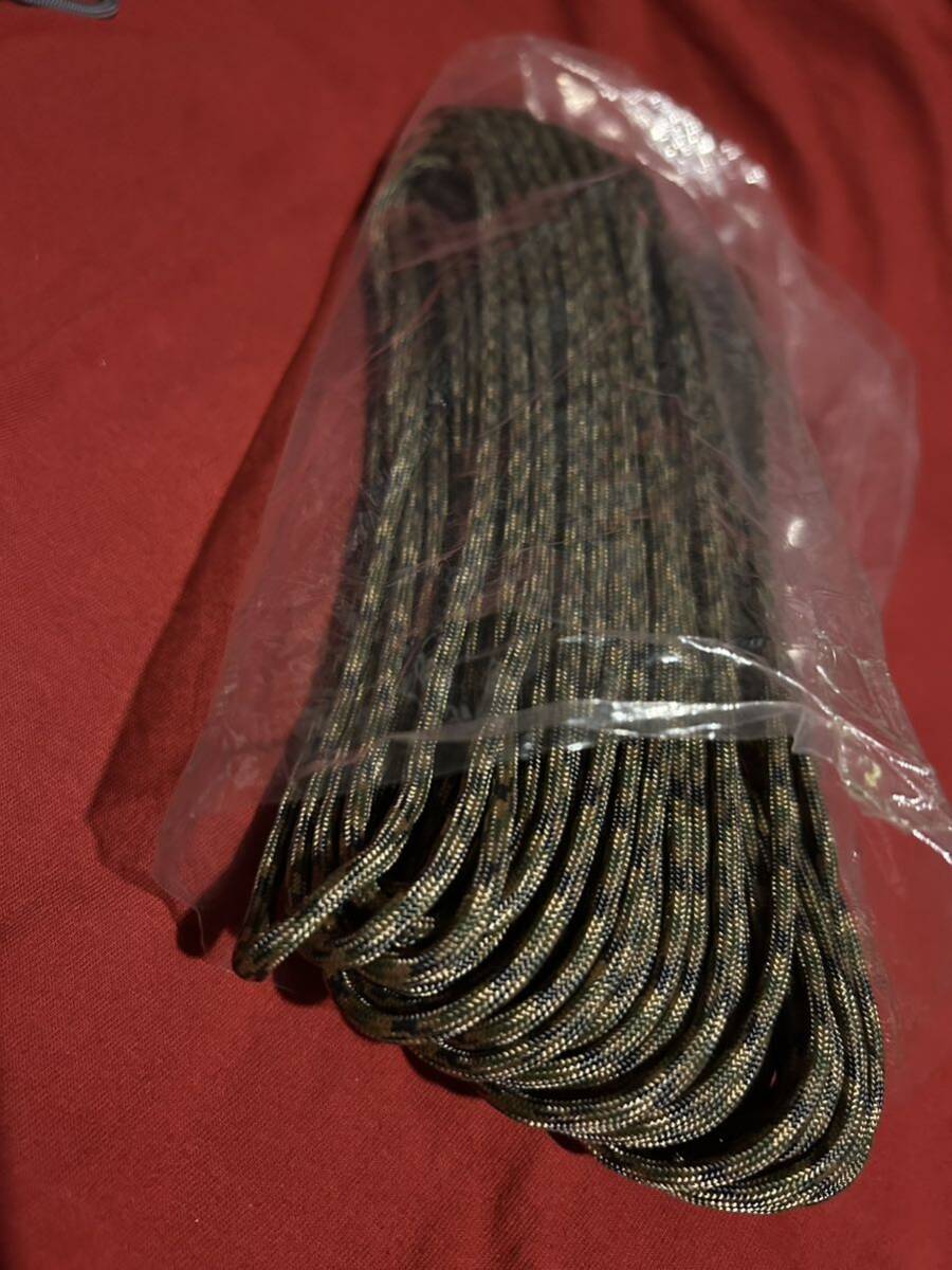 ATWOOD ROPE MFG製3点 パラコードまとめ売り(残25mぐらい) 550 PARACORD ブラウン/グレイ/マルチカムの画像2