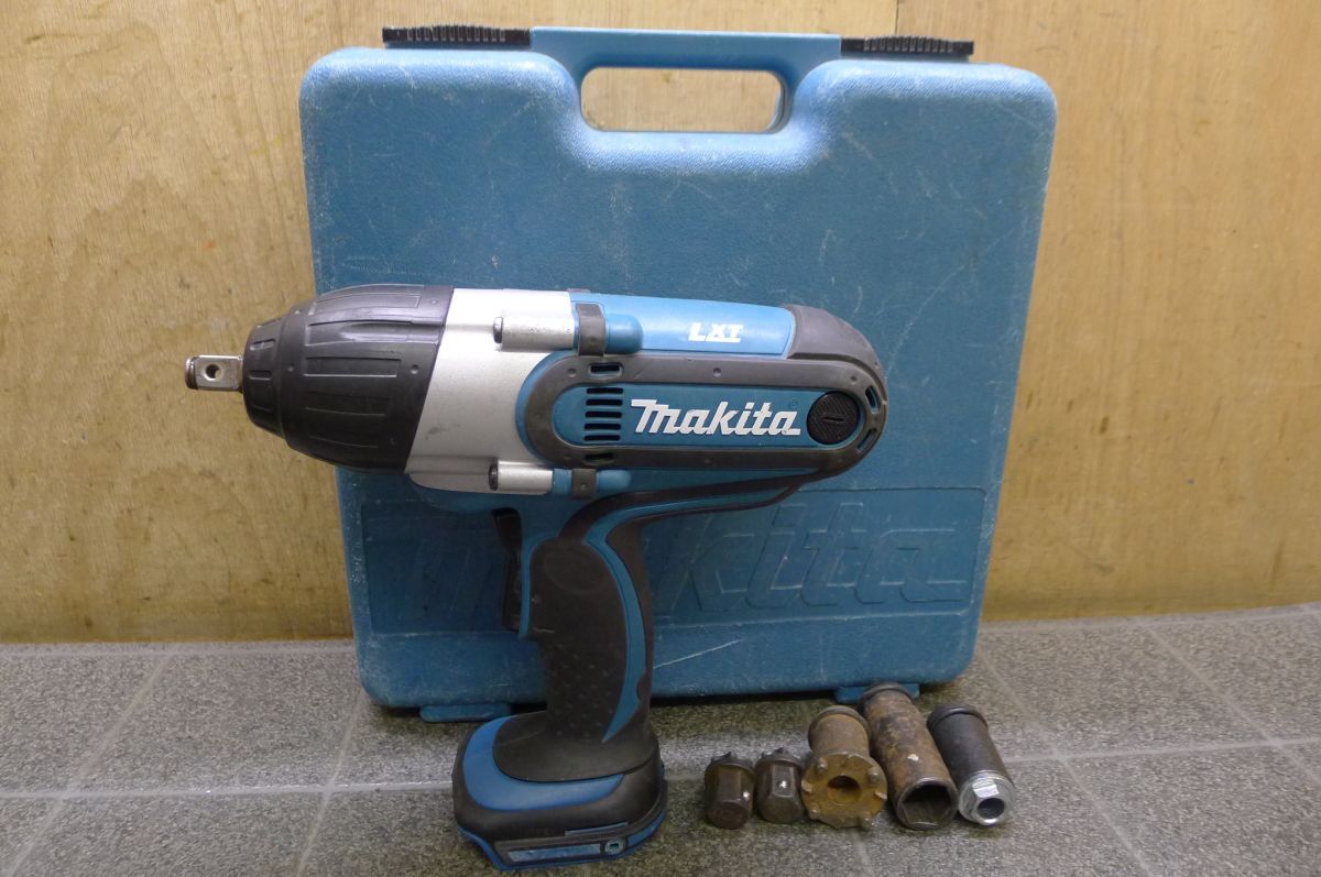 CC1209 makita 充電式インパクトレンチ TW450D 回転数16000rpm 打撃数2200bpm コードレス 締付 整備 ホイール交換 車,バイク 動作OK/100_画像1