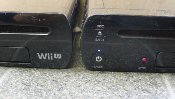 DD523 Nintendo Nintendo [Wii U body only ] 2 point WUP-101 32GB black electrification verification settled operation un- possible Junk /80