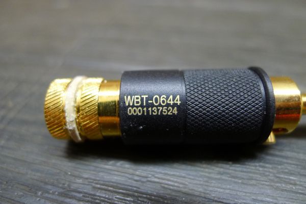 DD315 WBT バナナプラグ端子4本セット WBT-0644 動作未確認 現状品 ジャンク扱/60_画像5