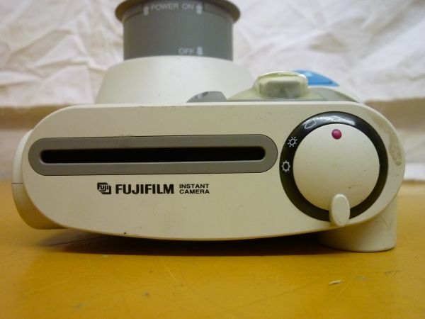 DD1008 FUJIFILM インスタントカメラ(cheki pop) instax mini7 ホワイト×ブルー フィルム無し チェキ 現状品 通電不可 ジャンク/60の画像7