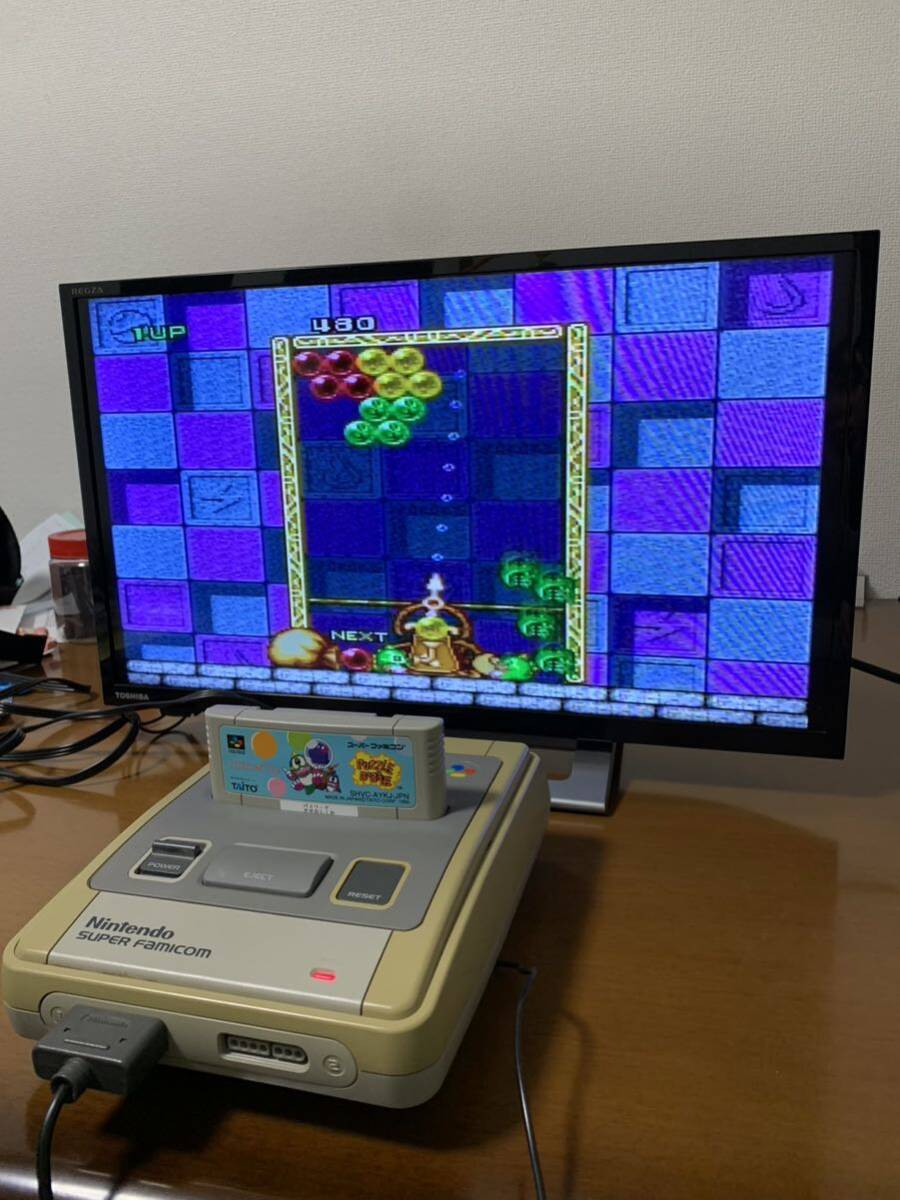 任天堂 ゲーム スーパーファミコンソフト 付きバブルボブルNintendo _画像3