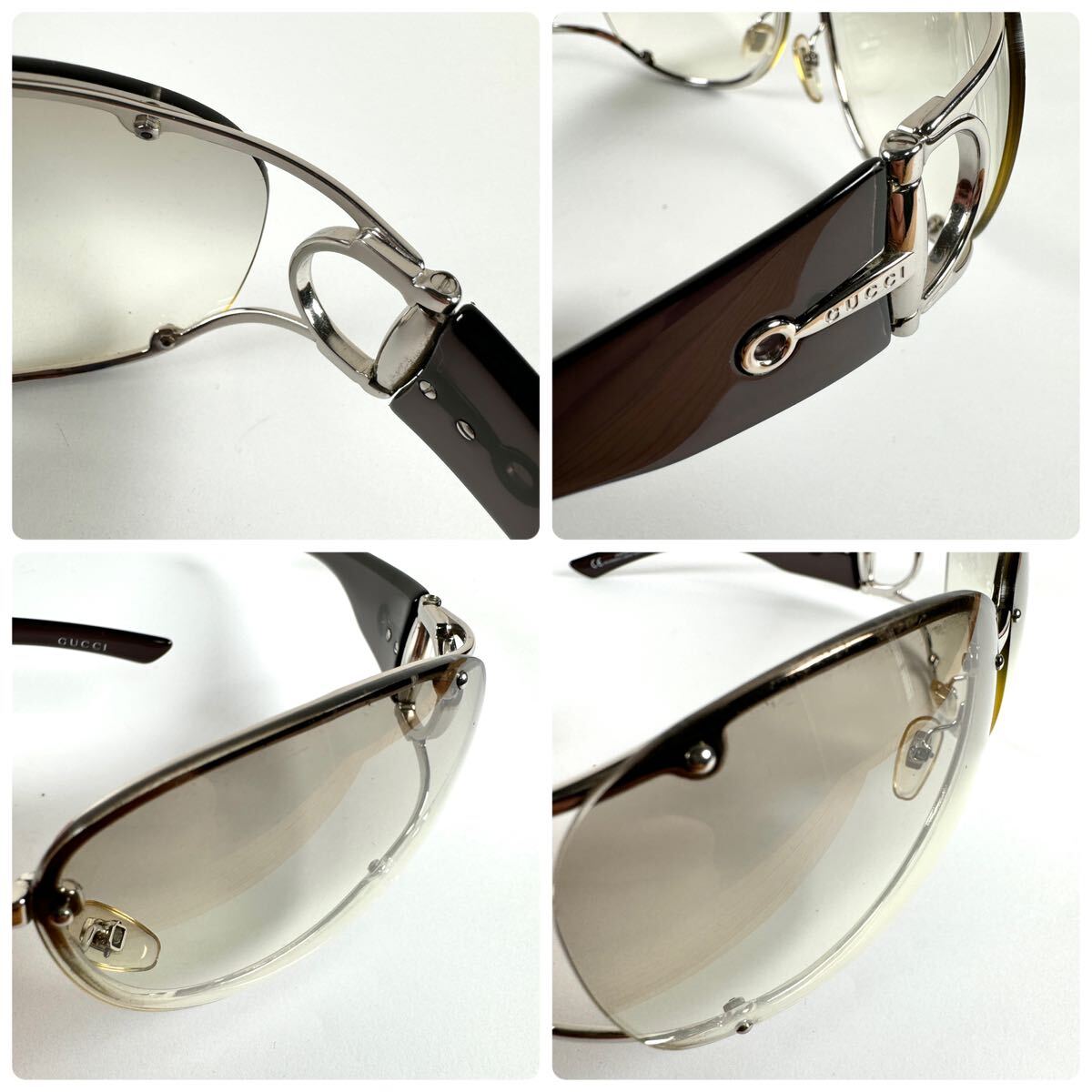 GUCCI グッチ z10 サングラス ホースビット GG 2781/K/S CDEX0 65□12 105 メガネ 眼鏡 アイウェア クリア系 Fの画像9