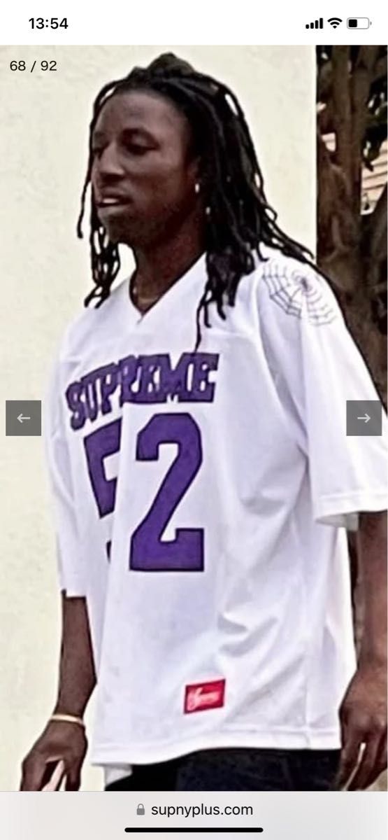 Supreme Spiderweb Football Jersey White|Yahoo!フリマ(旧 Supreme Spiderweb Football Jersey White|Yahoo!フリマ(旧
