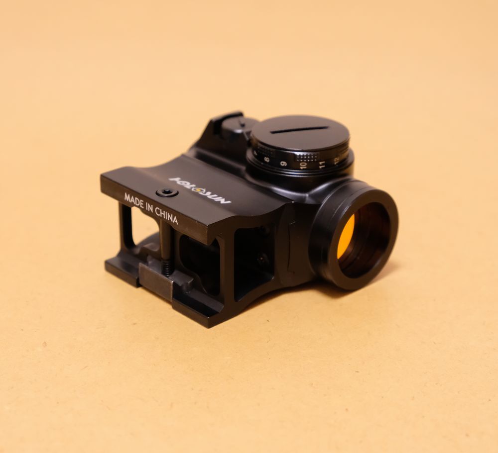 【展示品・実物】日本語説明書付き HOLOSUN HE503R-GD 【 ホロサン 】 ダットサイト aimpoint vortex eotech t-1 t-2 pro trijicon he403 _画像8