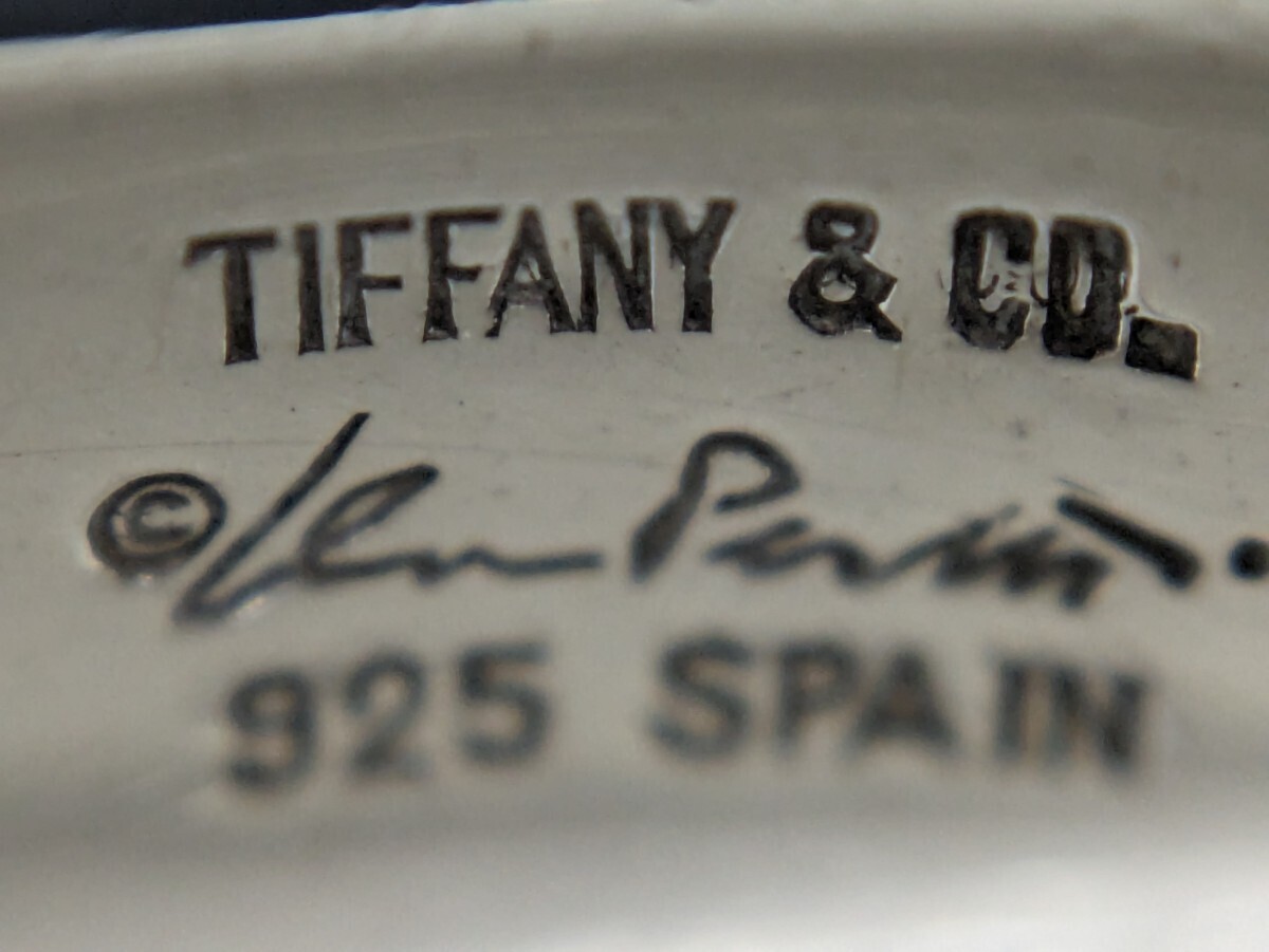 ②【TIFFANY&Co.】ティファニー エルサ・ペレッティ カーブドウェーブハート リング シルバー925 指輪 12号の画像7