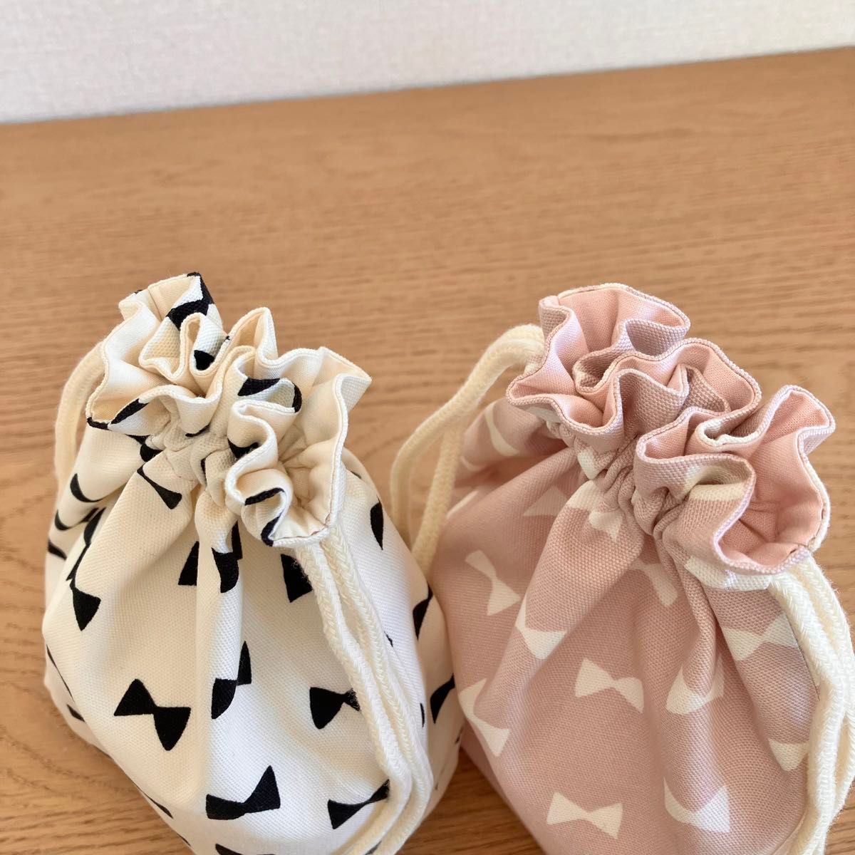 ＊ハンドメイド＊コップ袋2枚セット 入園入学準備 巾着袋