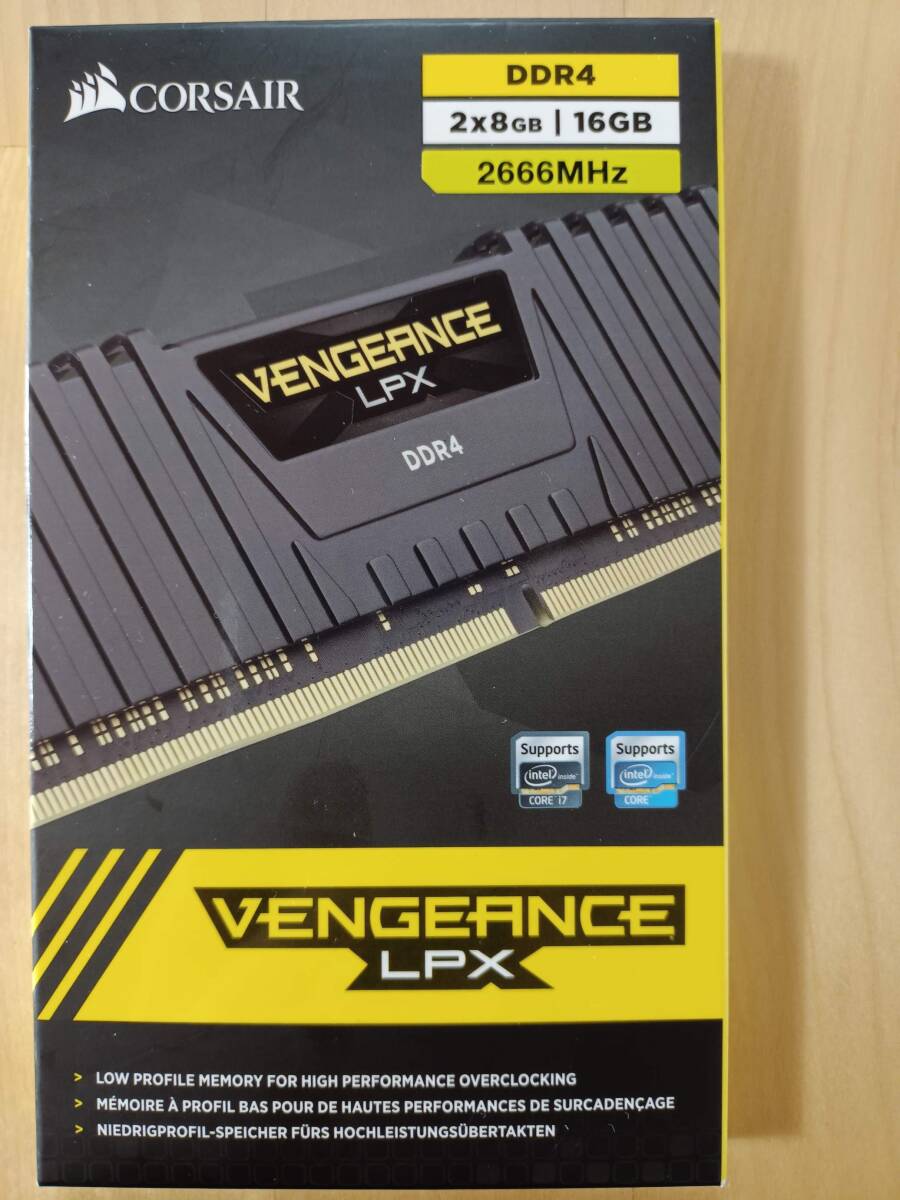 CORSAIR VENGERANCE LPX CMK16GX4M2A2666C16 DDR4-2666 2x8GB 16GB 難ありの画像6