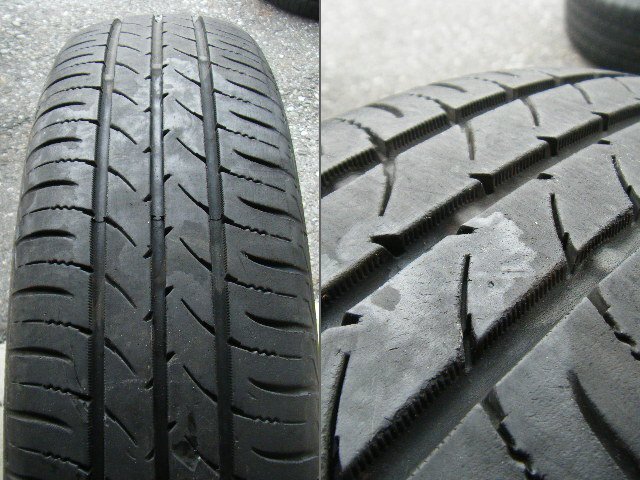 三菱 ミツビシ i アイ 純正 アルミ 4J/5J OFF35 PCD100-4H 2021年製 145/65R15 175/55R15 TOYO NANOENERGY3 タイヤ 4本セット P3667の画像6