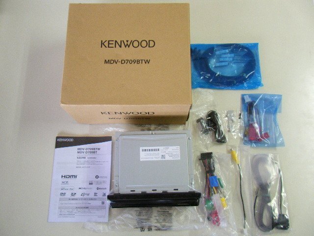 未装着品 2023年製 KENWOOD 彩速ナビ メモリーナビ MDV-D709BTW CD,DVDビデオ,SD,Bluetooth,地デジ フルセグ 200mmワイドタイプ_画像1