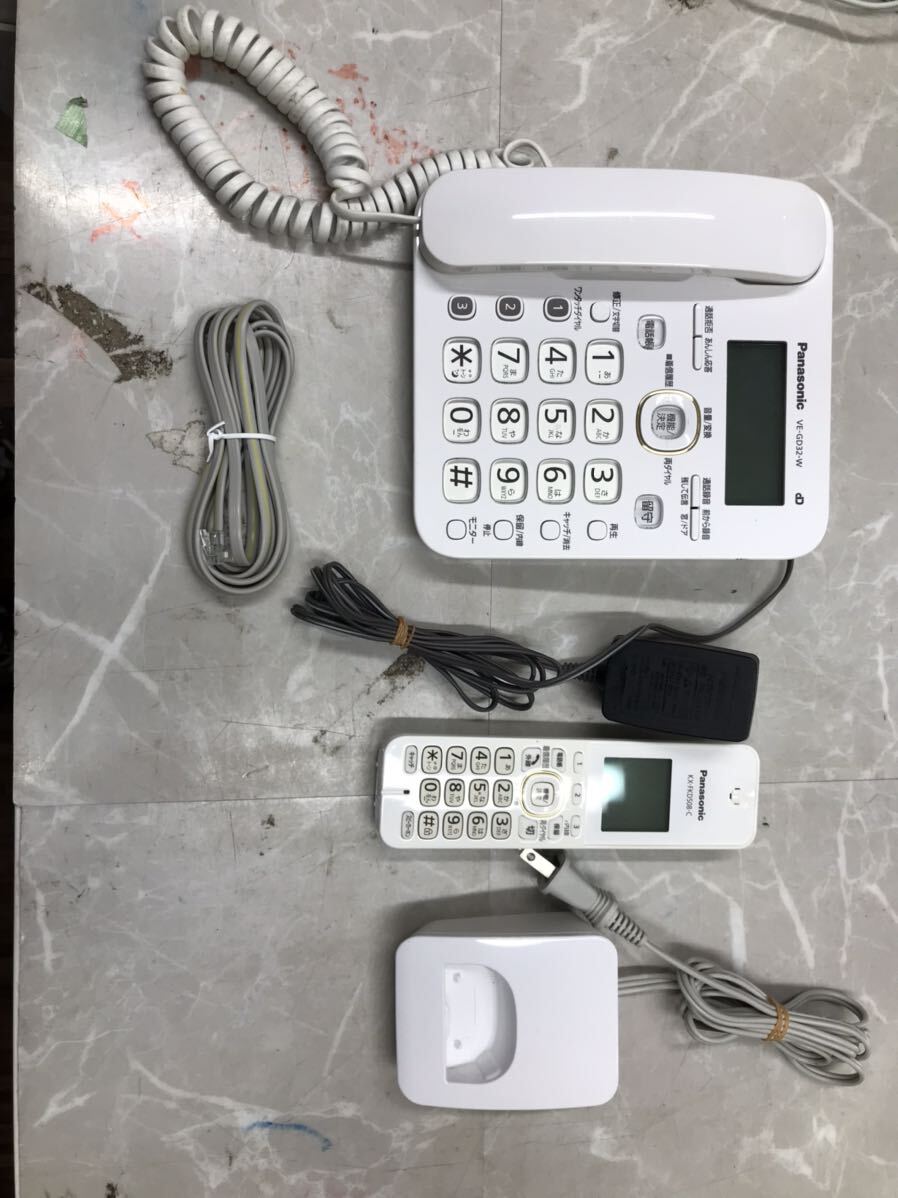 Panasonic パナソニック VE-GD32-W & KX-FKD508-Cコードレス電話機