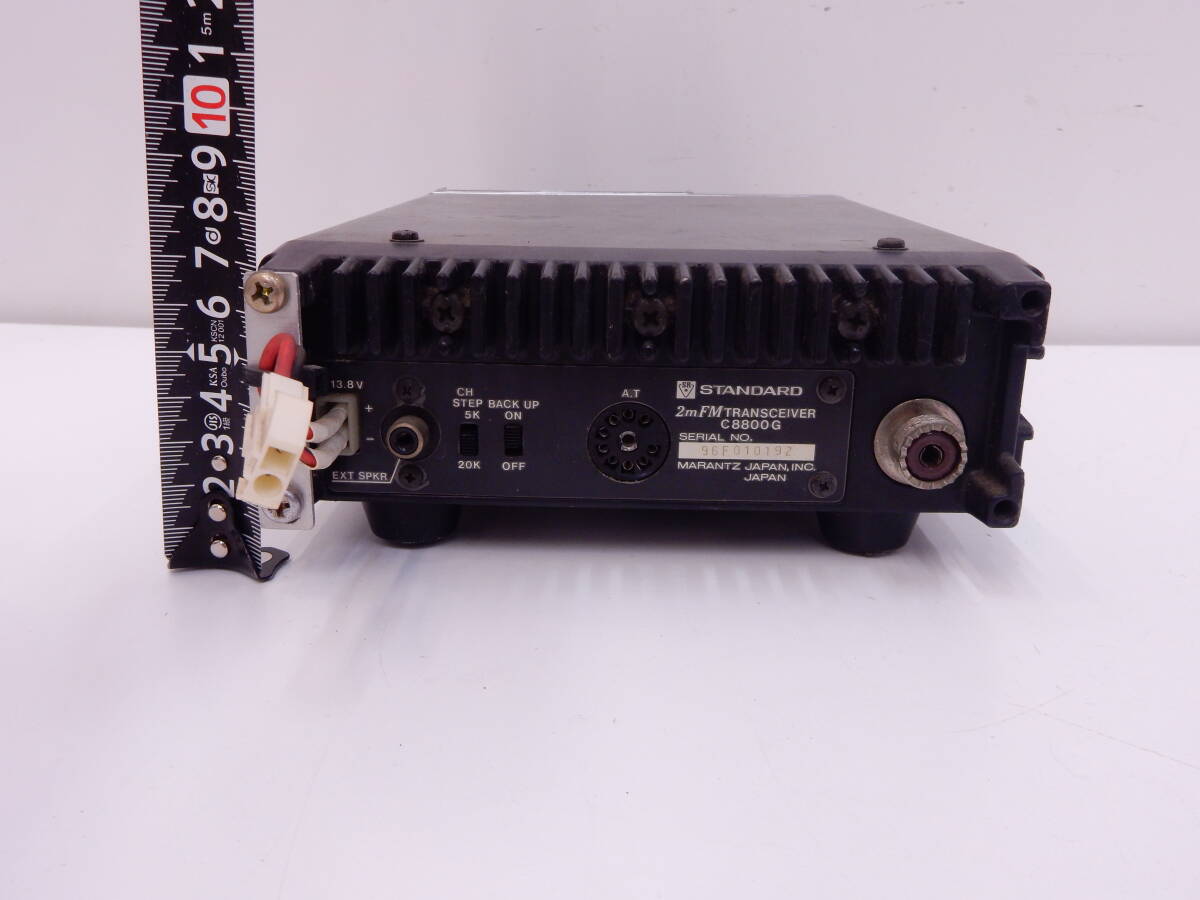 ハローCQ祭 スタンダード 無線機 C8800G FMトランシーバー アマチュア無線 趣味 通電作動未確認 現状品 ジャンク品 長期保管品の画像5