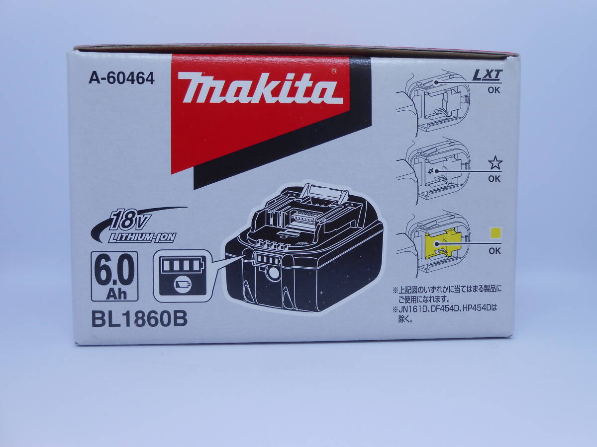 工具祭 makita マキタ リチウムイオンバッテリー BL1860B ① 未使用品 自宅保管品 純正 マキタバッテリー 6.0Ahの画像1