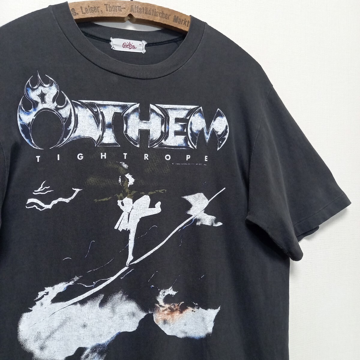 《1985年 / オリジナル》80s ANTHEM TIGHTROPE Tシャツ M ジャパメタ Kiss Guns N' Roses 聖飢魔Ⅱgism X JAPAN 44magnum earth shaker の画像1