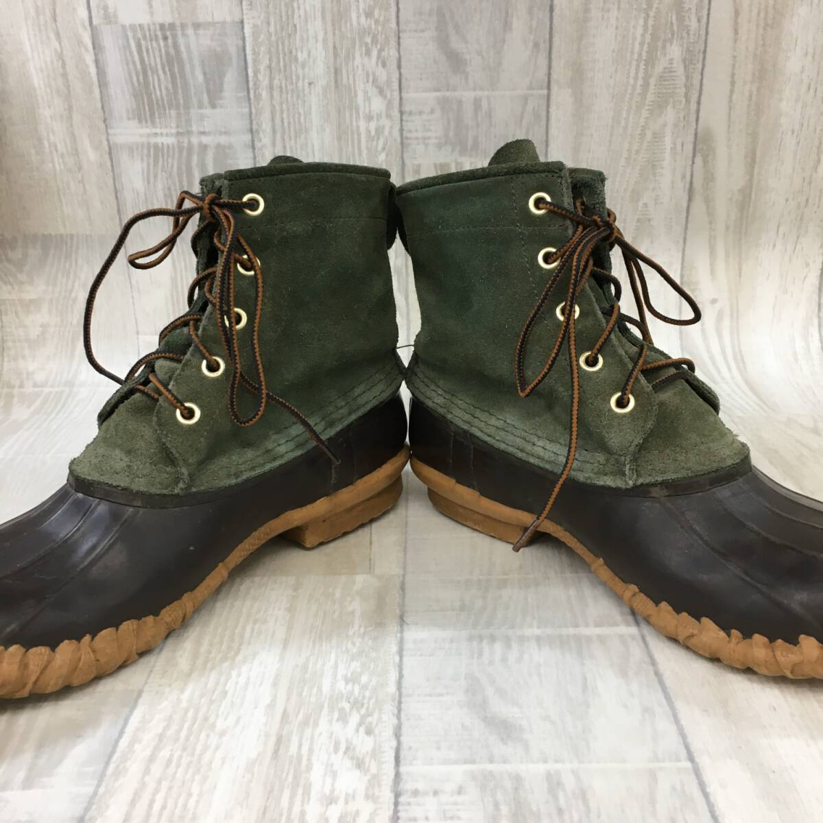 KZ1436★Danner : D-9602 SLUSHER 5 EYELETS★US9★カーキ/ブラウン系 ダナー スラッシャー ビーンブーツ_画像3