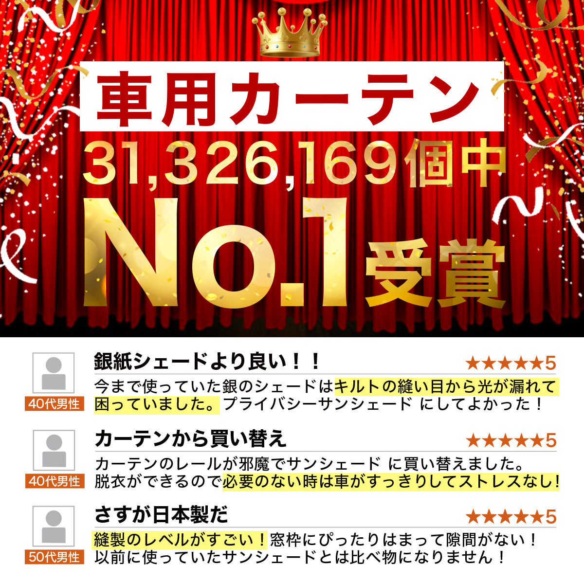 GW超得600円「吸盤＋6個」 エスティマ 30系 40系 カーテン プライバシー サンシェード 車中泊 グッズ リア ESTIMA_画像9