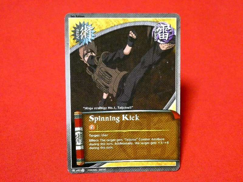 NARUTO Naruto (Наруто) английская версия TradingCard карта коллекционные карточки Spinning Kick[.492