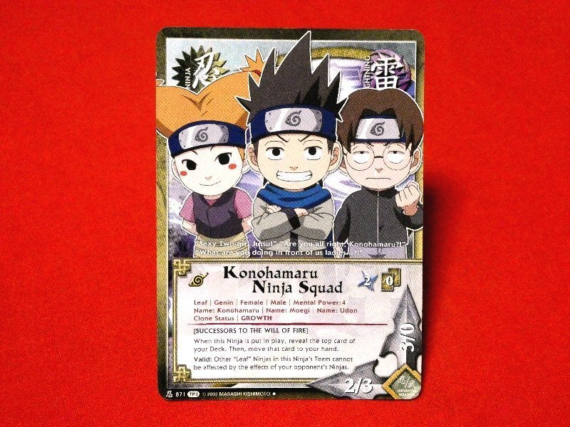 NARUTO　ナルト　英語版　TradingCard　カードトレカ　Konohamaru　Ninja　Squad　忍871TP1_画像1