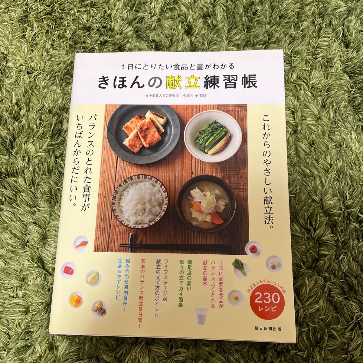 きほんの献立練習帳　１日にとりたい食品と量がわかる （１日にとりたい食品と量がわかる） 松本仲子／監修