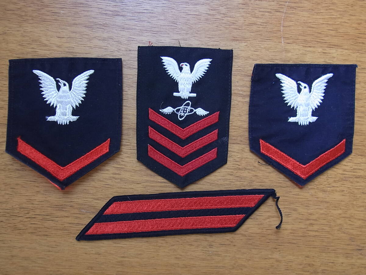 r米海軍の水兵の階級章・タブ・パッチ等6枚_画像3
