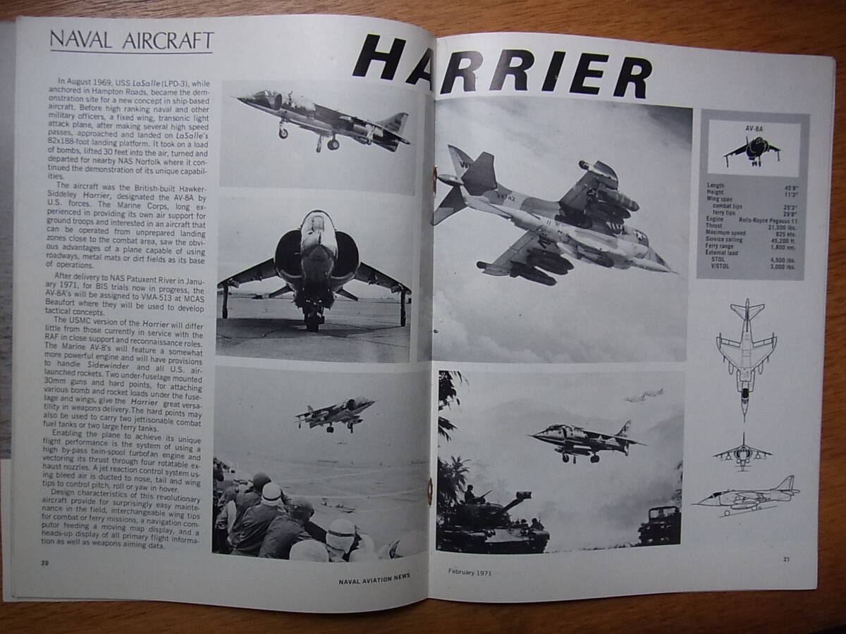 ヴェトナム戦争時代の米海軍航空隊の機関誌Naval Aviation News 1971年2月号の画像6