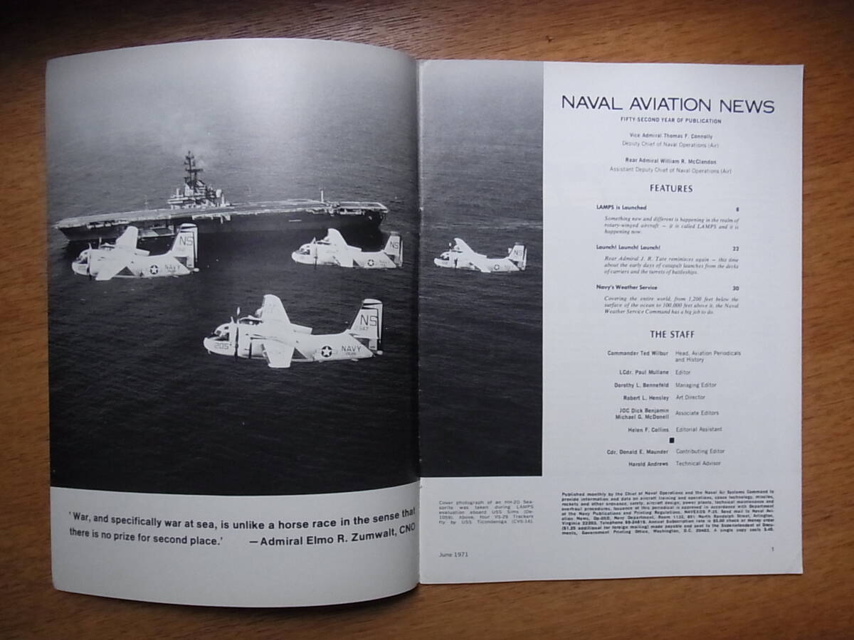 ヴェトナム戦争時代の米海軍航空隊の機関誌Naval Aviation News 1971年6月号の画像2