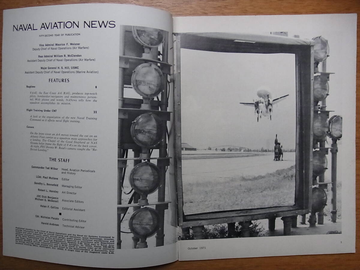 ヴェトナム戦争時代の米海軍航空隊の機関誌Naval Aviation News 1971年10月号 の画像2