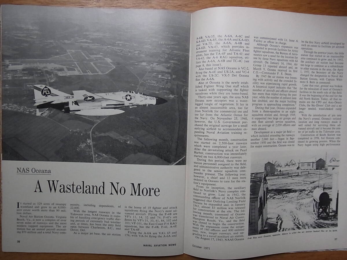 ヴェトナム戦争時代の米海軍航空隊の機関誌Naval Aviation News 1971年10月号 の画像8