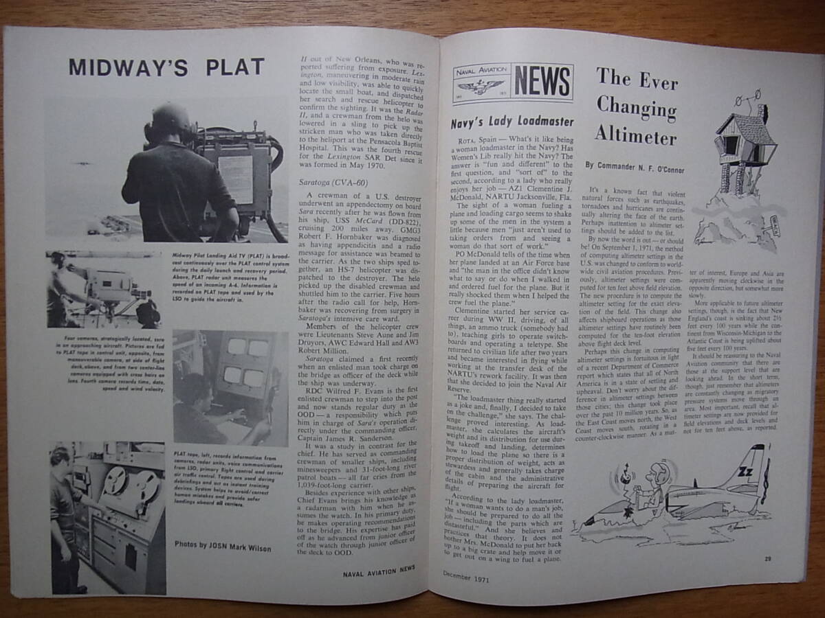 ヴェトナム戦争時代の米海軍航空隊の機関誌Naval Aviation News 1971年12月号の画像7