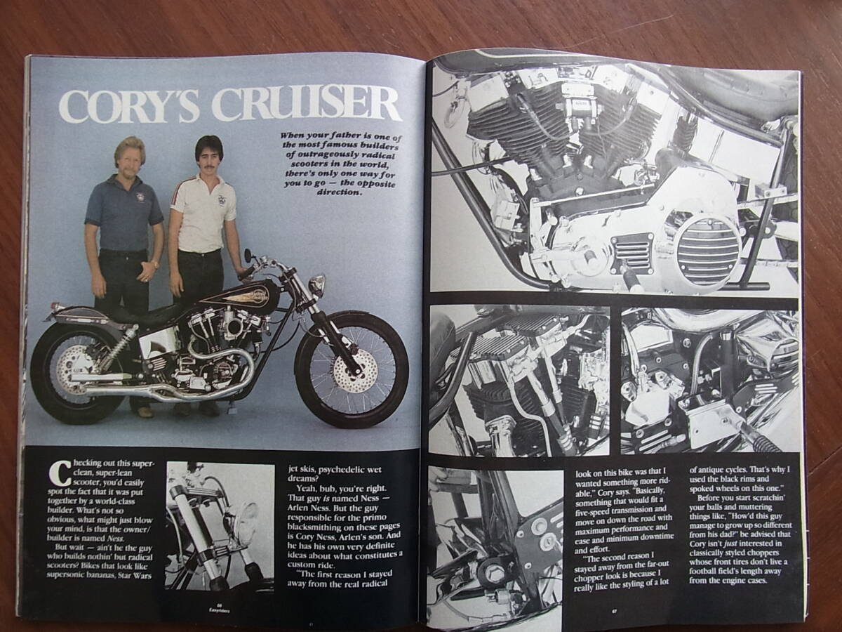 アメリカのチョッパー乗りの雑誌「Easyriders」1986年1月号の画像7