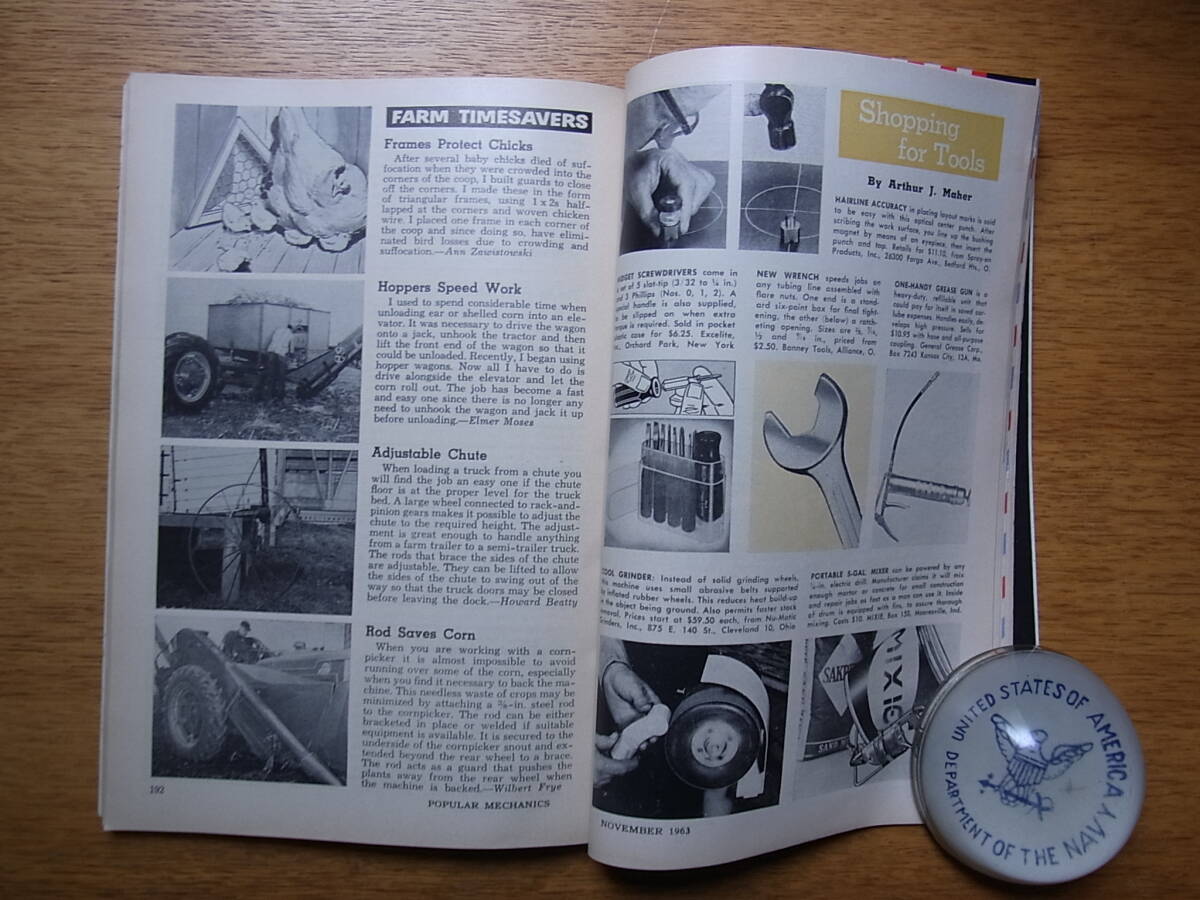 1960年代のアメリカの科学雑誌「Popular Mechanics」1963年11月号の画像5