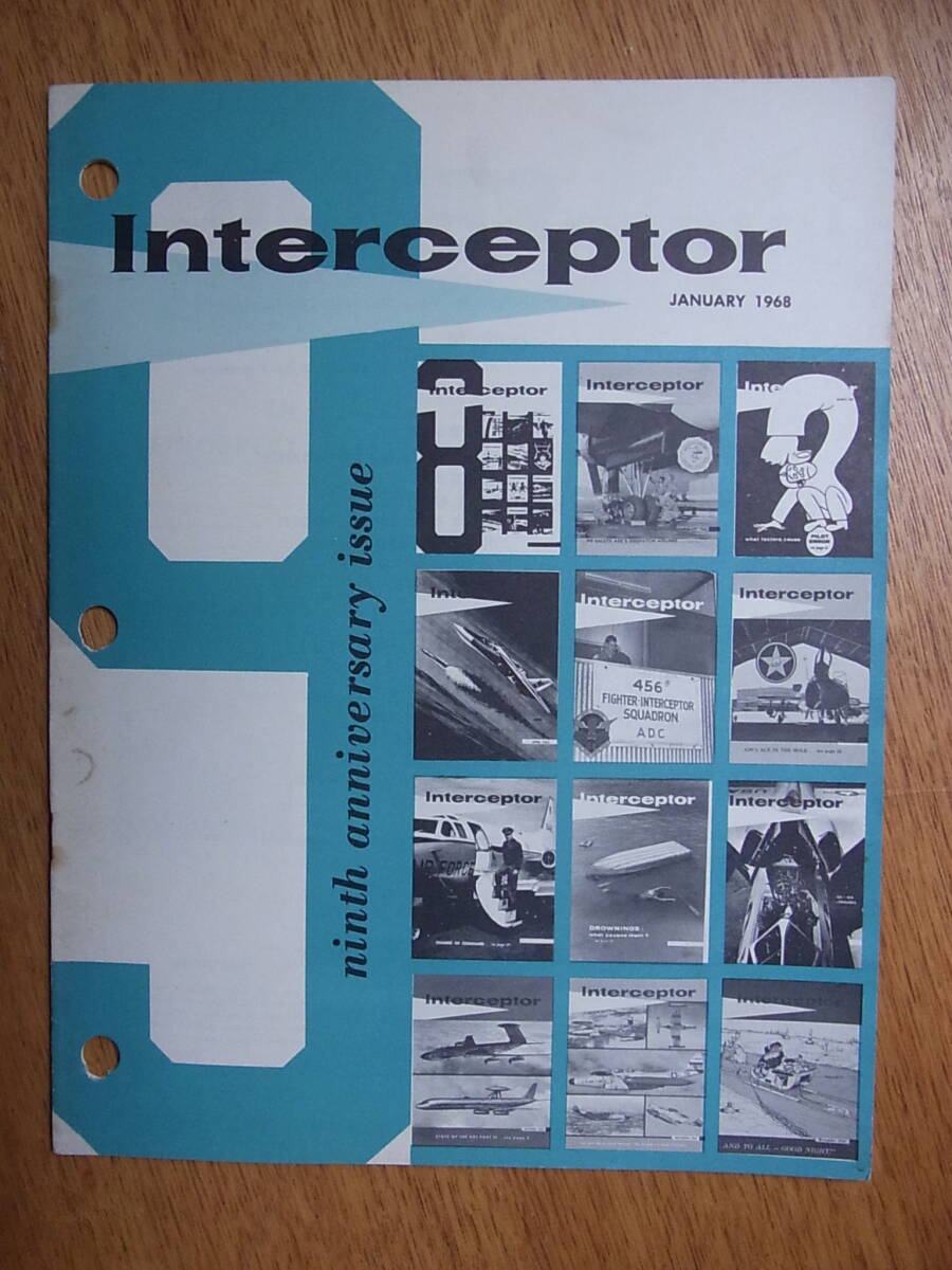 ヴェトナム戦争時代の米空軍ＡDC防空航空団の飛行安全誌「Interceptor（迎撃機）」1968年1月号の画像1