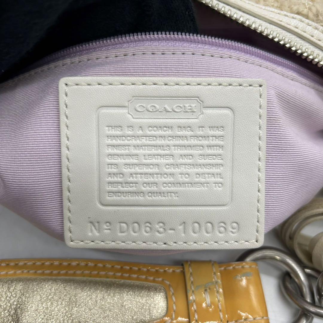 COACH コーチ　s64　ホーボー　花柄　10069　肩掛け　ショルダーバッグ_画像9