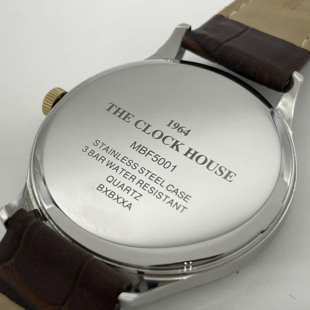 美品　クロックハウス　腕時計　w3 メンズ　アナログ　ラウンド　革ベルト_画像5