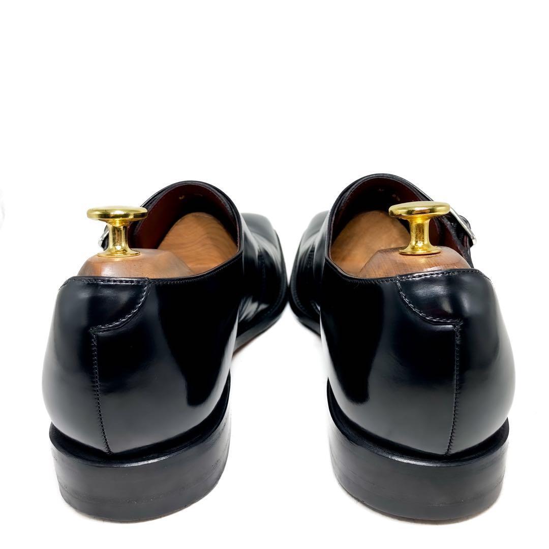 ☆即決・送料無料☆【未使用に近い】Loake ローク MERCER ダブルモンクストラップ 黒 ブラック 26.5cm 革靴 ビジネスシューズ 本革 メンズ_画像3