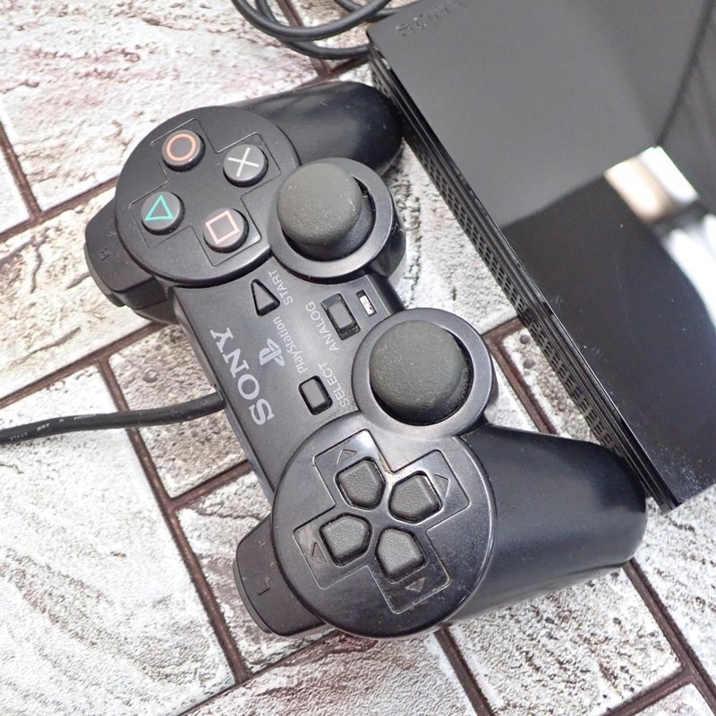 ソニー PlayStation2 本体 SCPH-90000 ブラック 薄型 通電チェック済 SONY 1円スタートの画像2