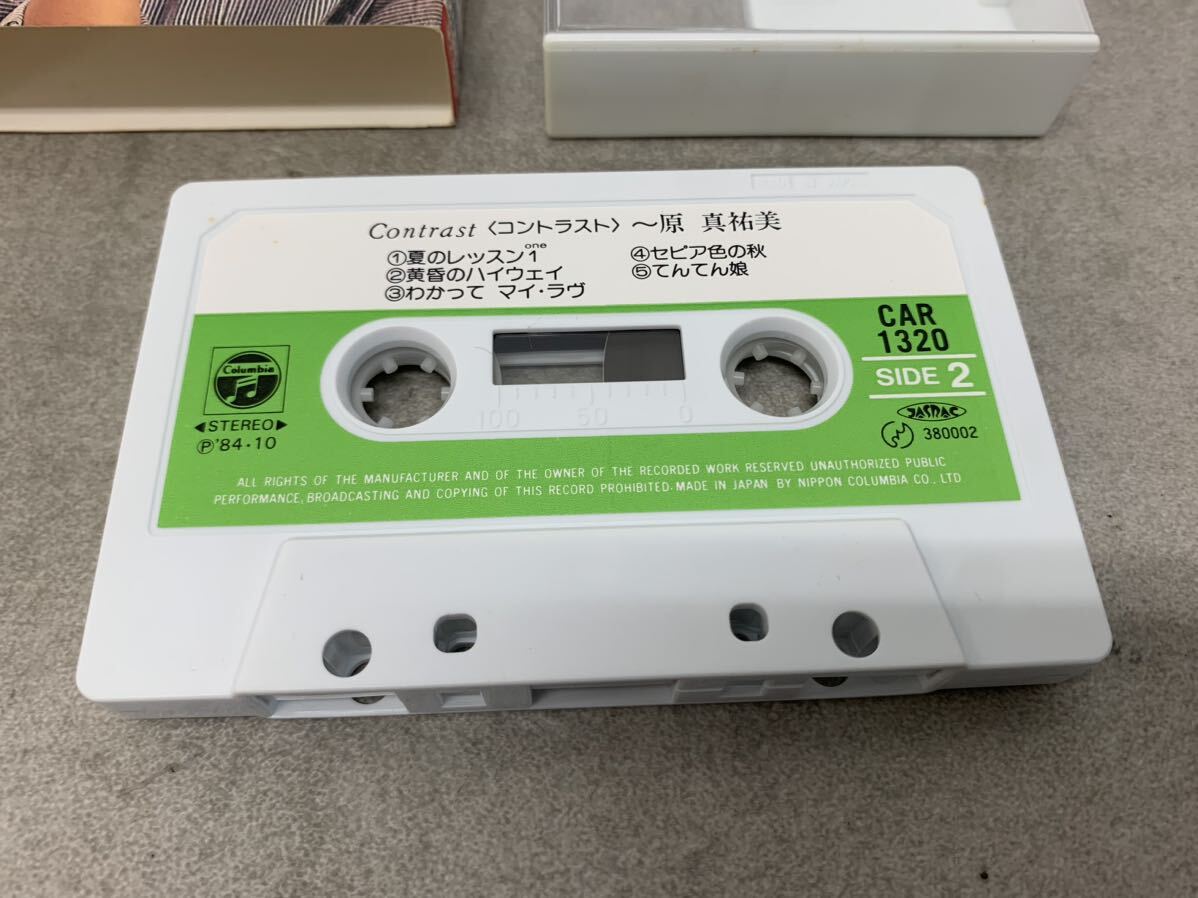 r0409-09 カセットテープ 当時物 原 真佑美 コントラスト CAR-1320 国内盤 columbia アイドル_画像7